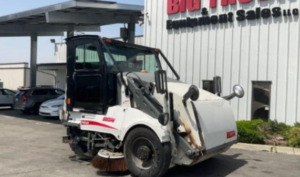 White street sweeper Truck